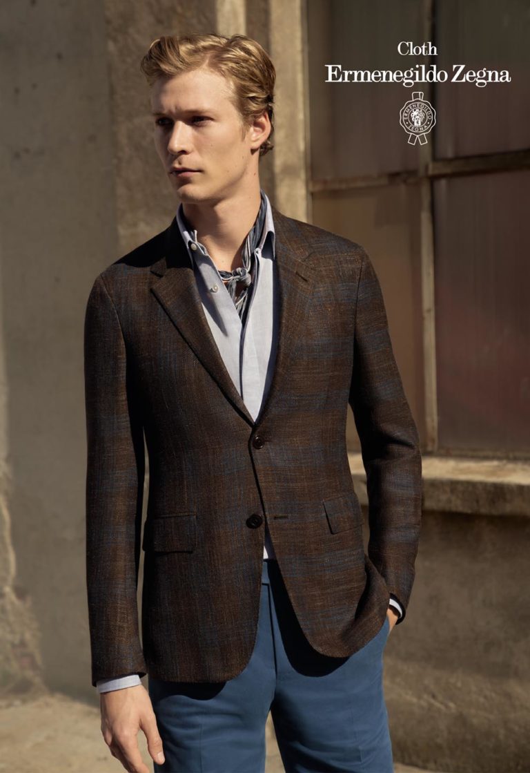 Zegna Cross-ply Wool + Silk - Festari For Men