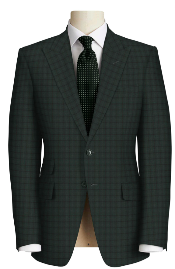 Custom Suit in Green Check